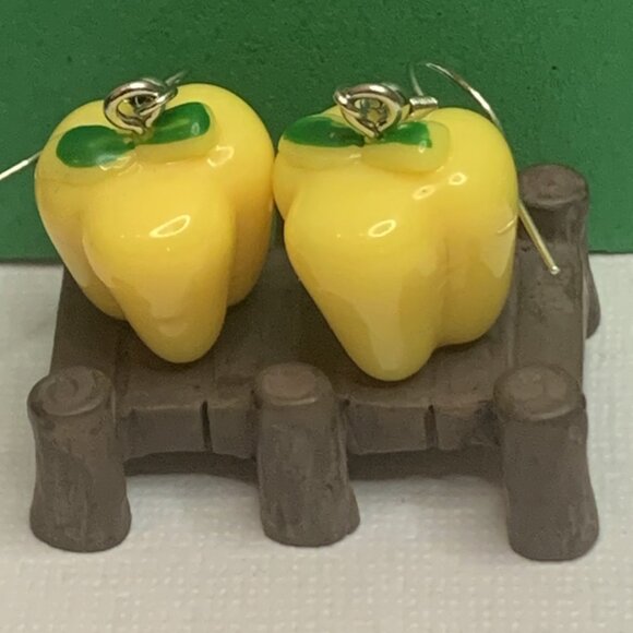 Green Pepper Earring, Funny Food Earring, Gift Idea, Food Jewelry, Chef … - Picture 6 of 8